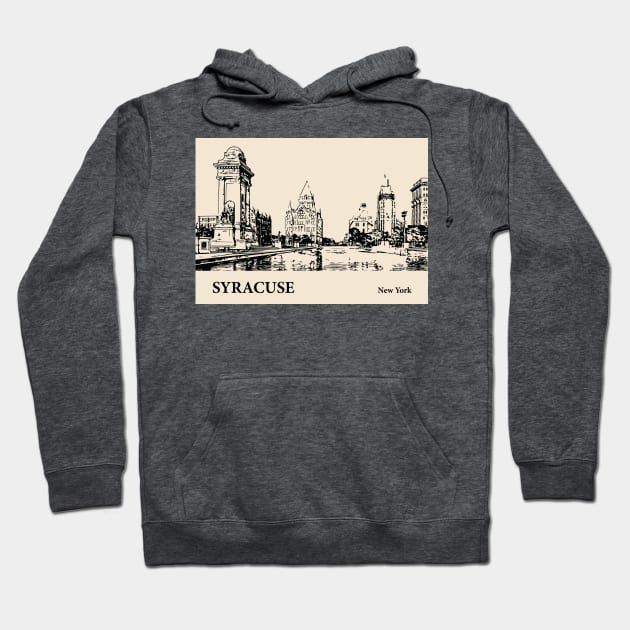 Syracuse - New York Hoodie by Lakeric